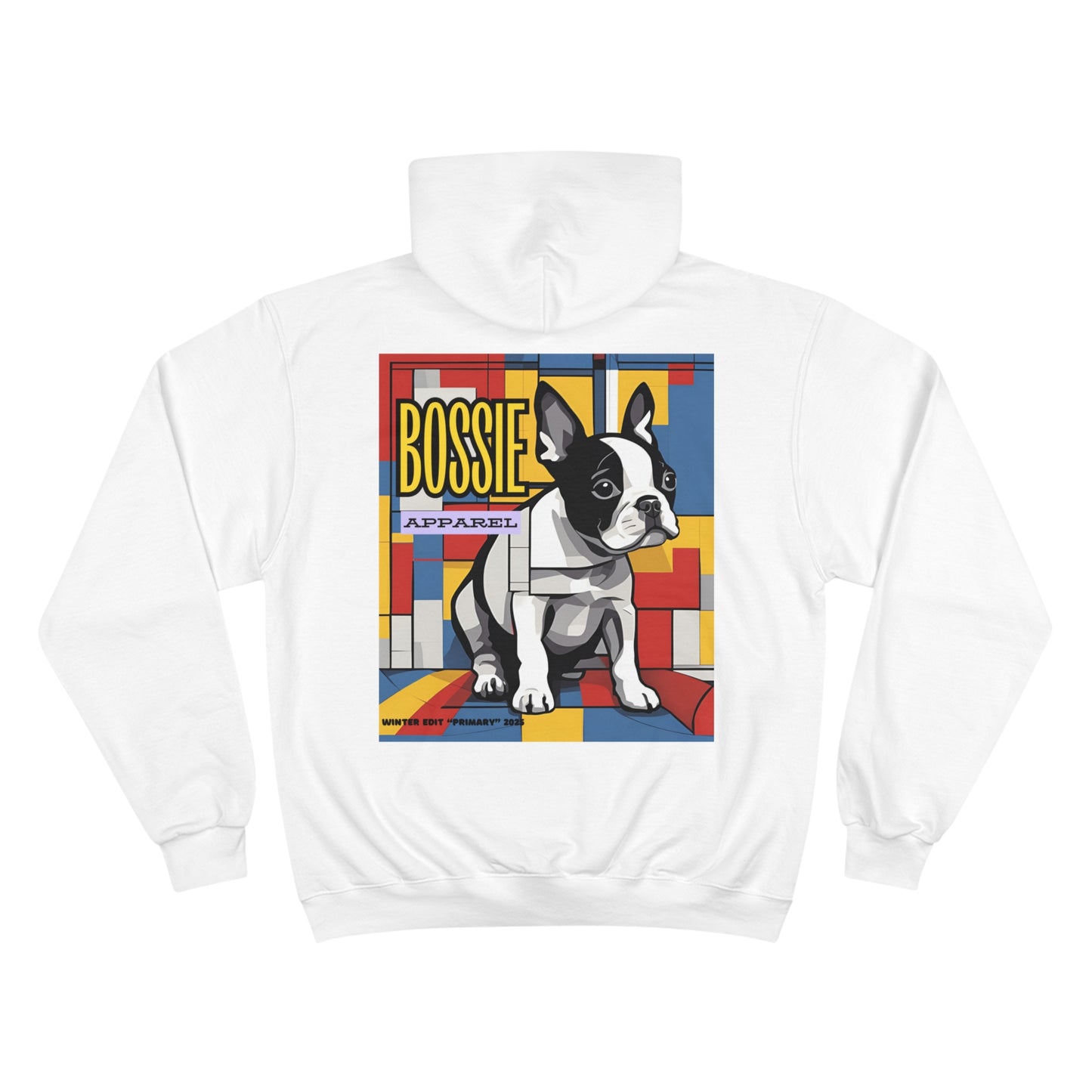 Winter Edit #1 - "Primary" Bauhaus Boston Terrier Champion Hoodie