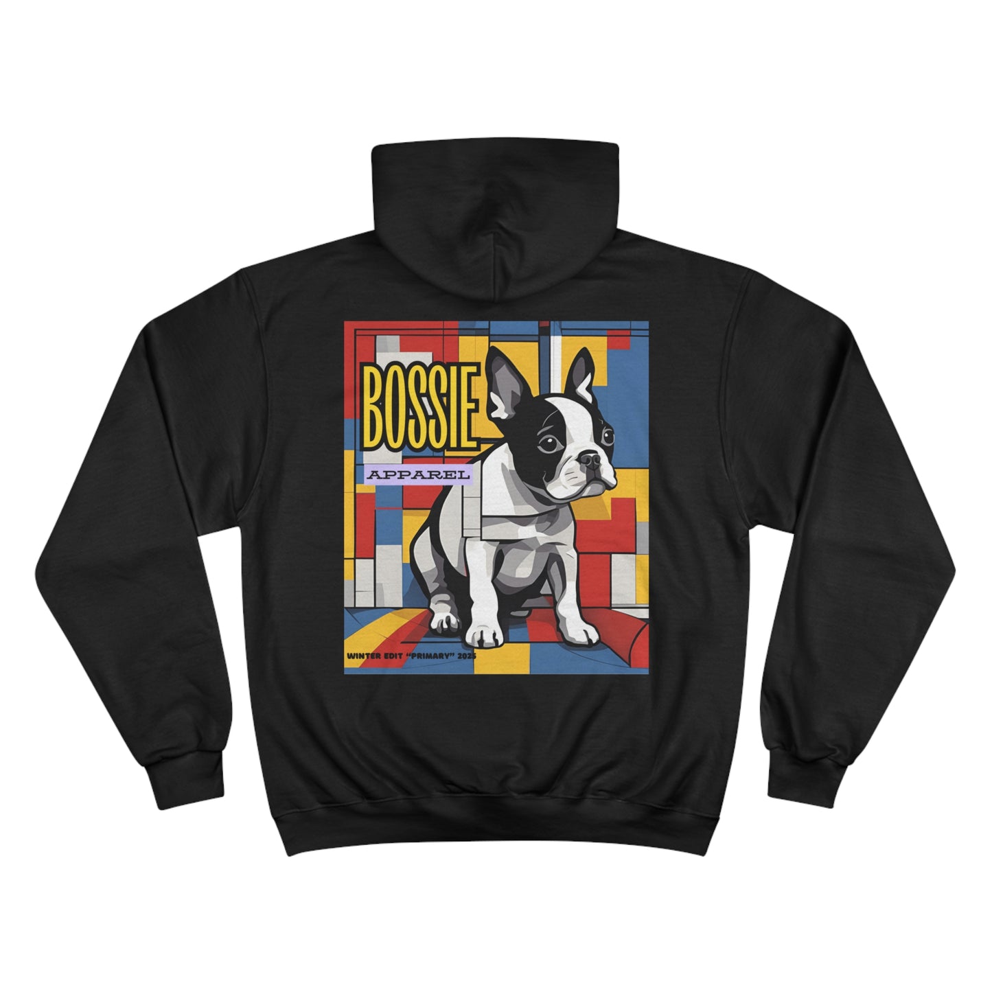 Winter Edit #1 - "Primary" Bauhaus Boston Terrier Champion Hoodie